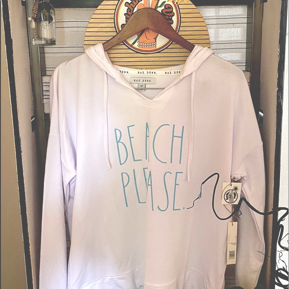 RAE DUNN~ Beach Please~Light Weight Hoodie